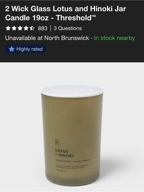 Threshold Lotus + Hinoki Candle